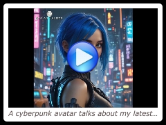 A cyberpunk avatar talks about my latest album